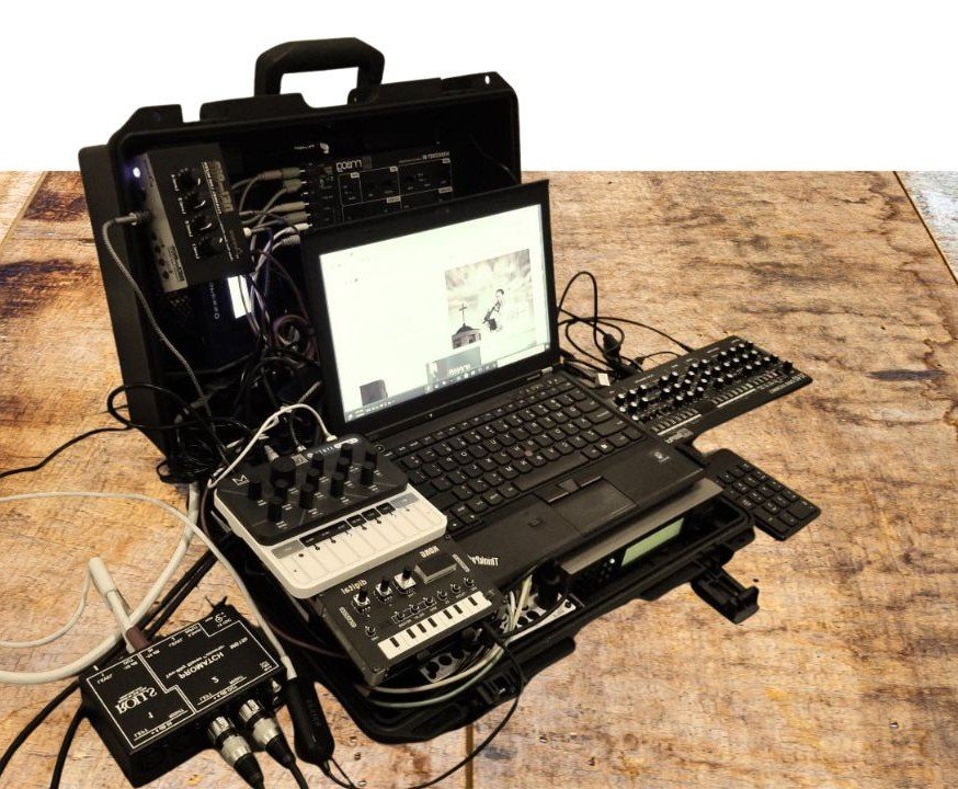 Compact Laptop-Based Electronic Music Production Case